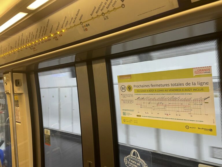 Fermeture prolongée de la ligne 9 : impact majeur !