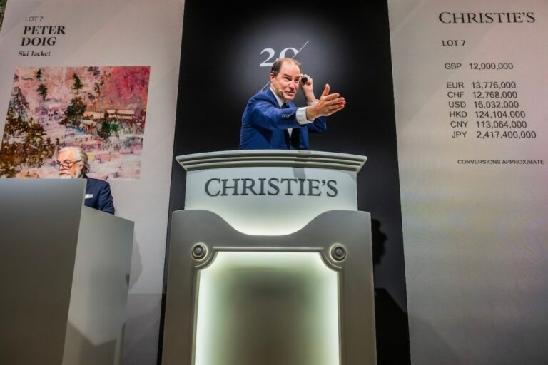 Tableau de Peter Doig vendu pour 19 M$ chez Christie's !