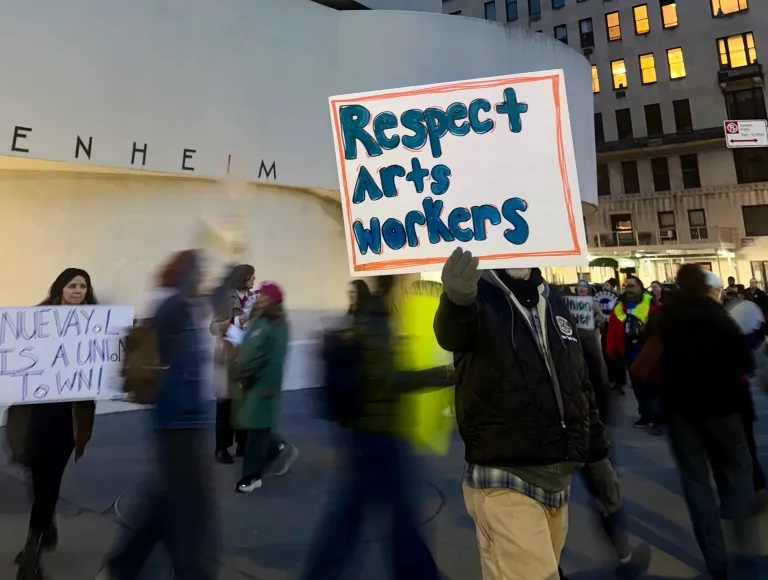 Le syndicat du Guggenheim manifeste : nouveau contrat ?