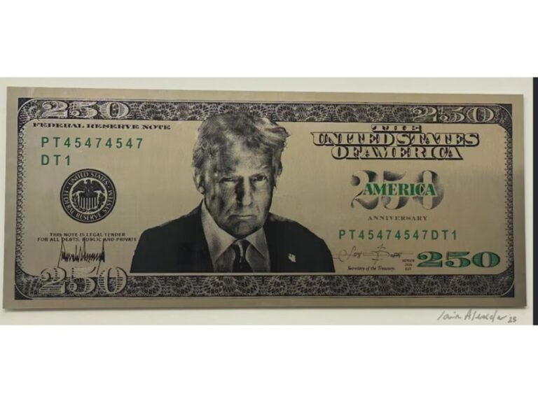 Peintre Britannique: Billet à $250 et Trump, Révélations