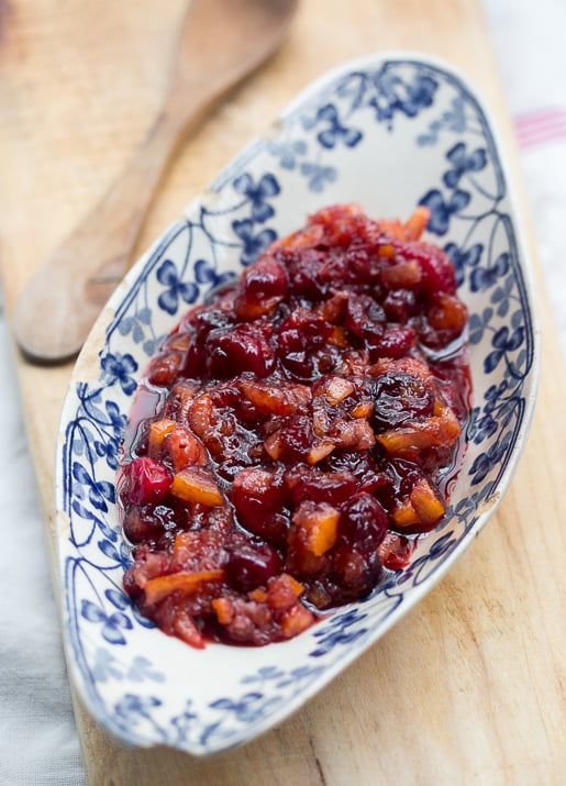 Sauce aux canneberges et oranges confites