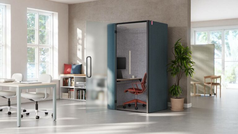 Le module de travail Herman Miller’s Bay allie forme et fonction