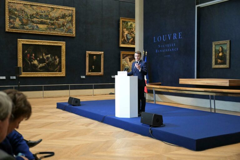 “Nouvelle entrée”, “La Joconde” a déménagé … les annonces d’Emmanuel Macron pour rénover le musée du Louvre