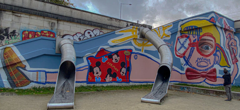 Découvrez le graffeur Cosmoh : couleur sous le pont à Rouen
