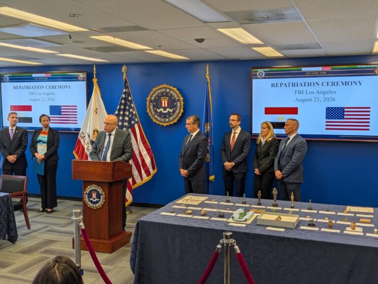 L'Égypte récupère 48 trésors grâce au FBI !